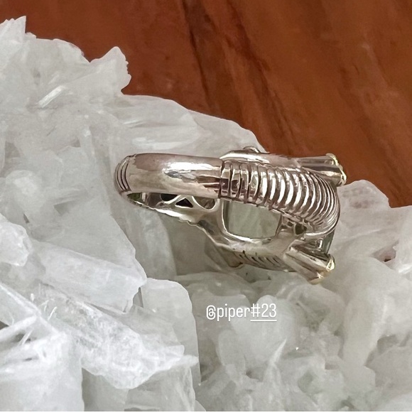 Judith Ripka JR TWO Fontaine Prasiolite & Diamond Cocktail Ring 7 1/2 - Picture 7 of 9